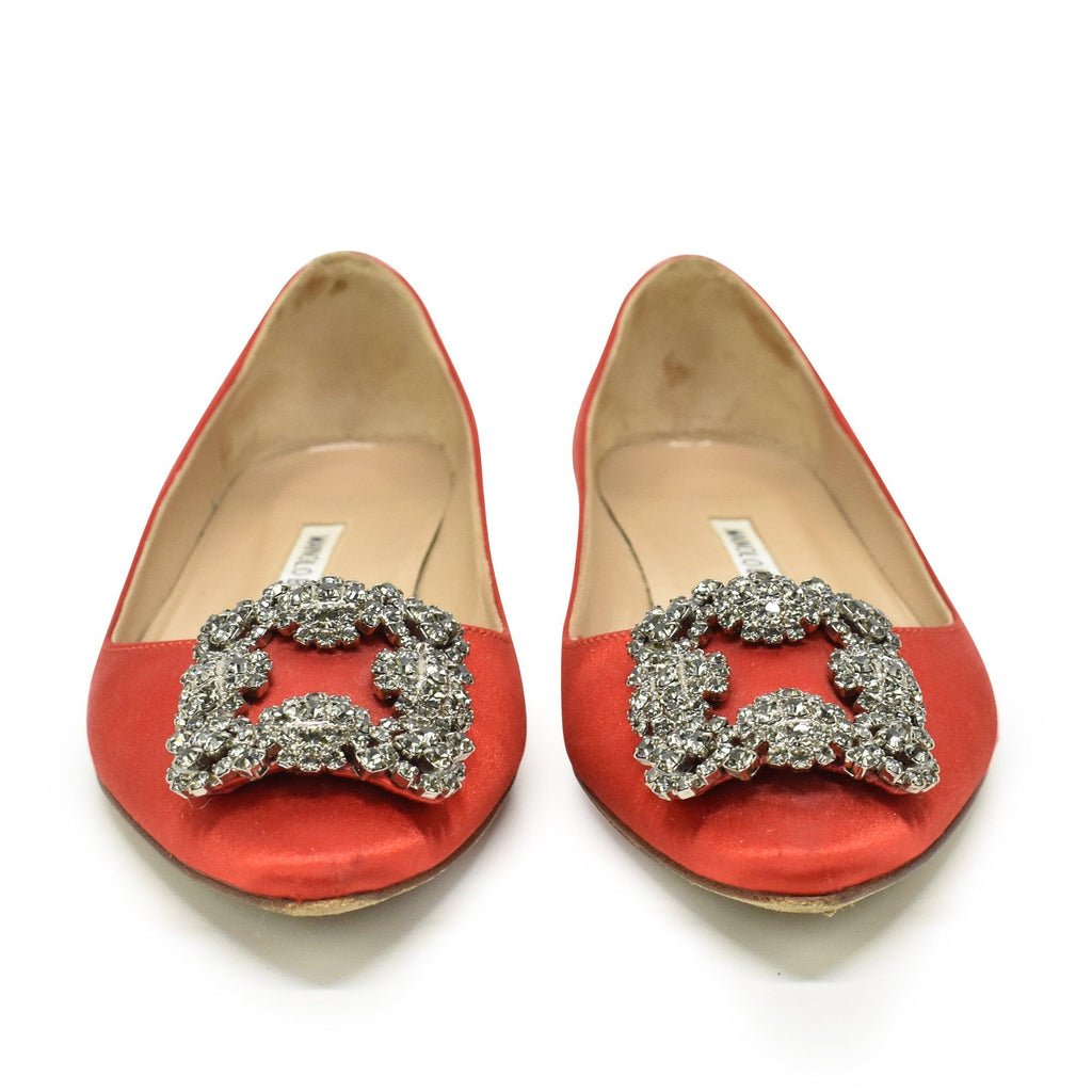 Manolo Blahnik 'Hangisi' Flats - Women's 36