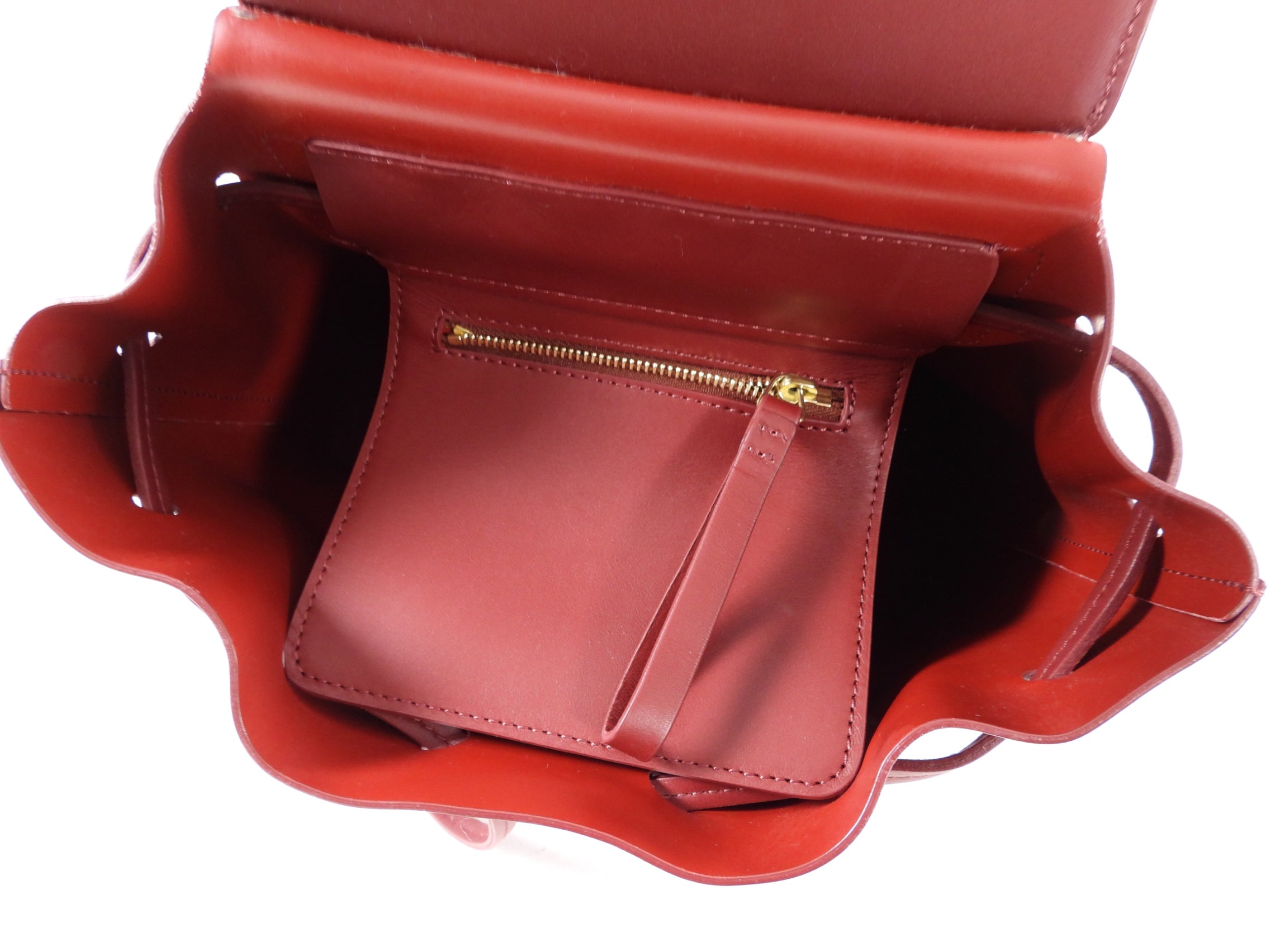 Mansur Gavriel Burgundy Red Lady Backpack
