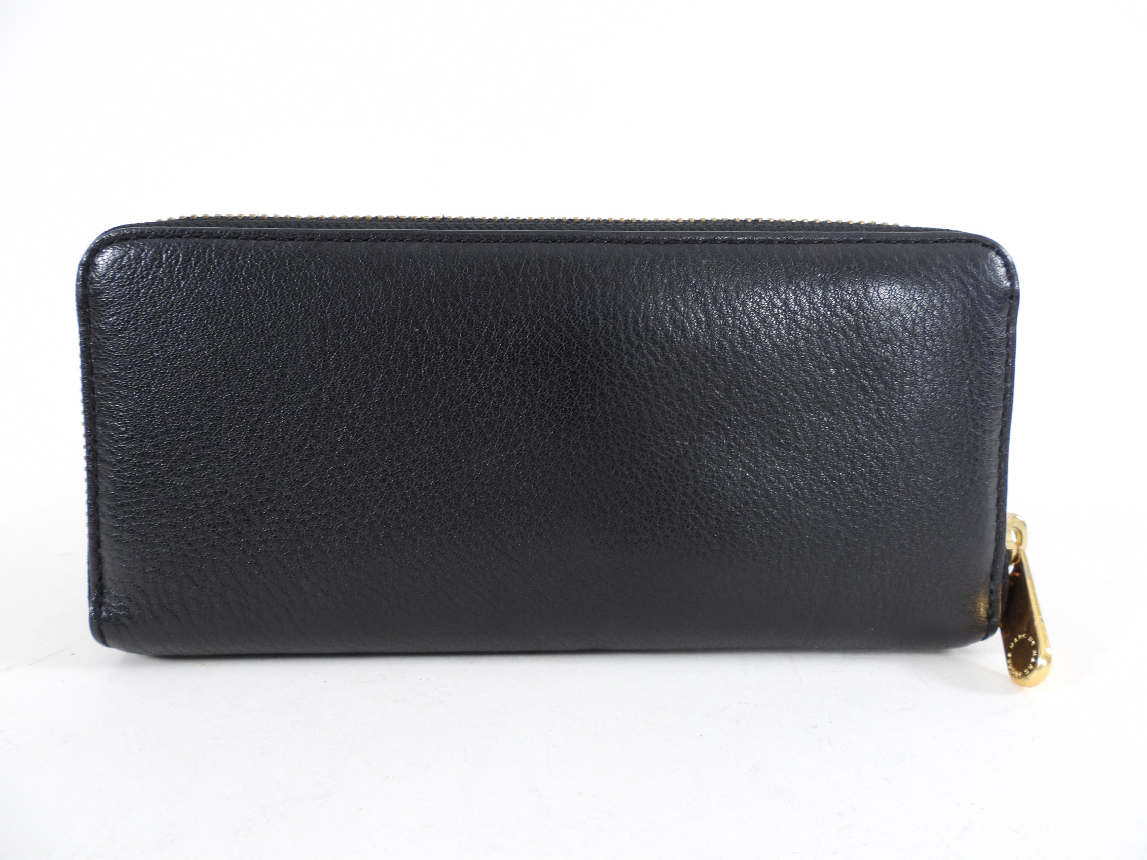 Marc by Marc Jacobs Black Leather Zipper Wallet