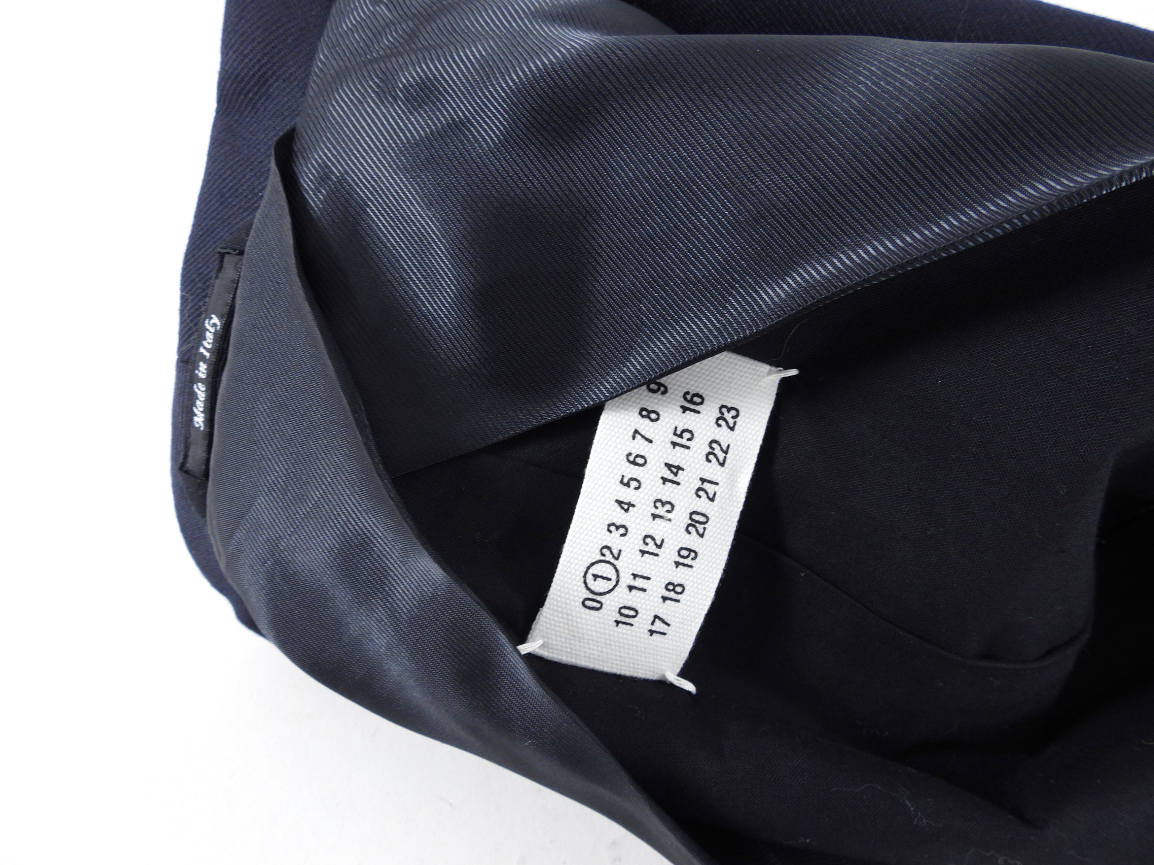 Maison Margiela Midnight Blazer with Black Felt Applique - IT46 / USA 10
