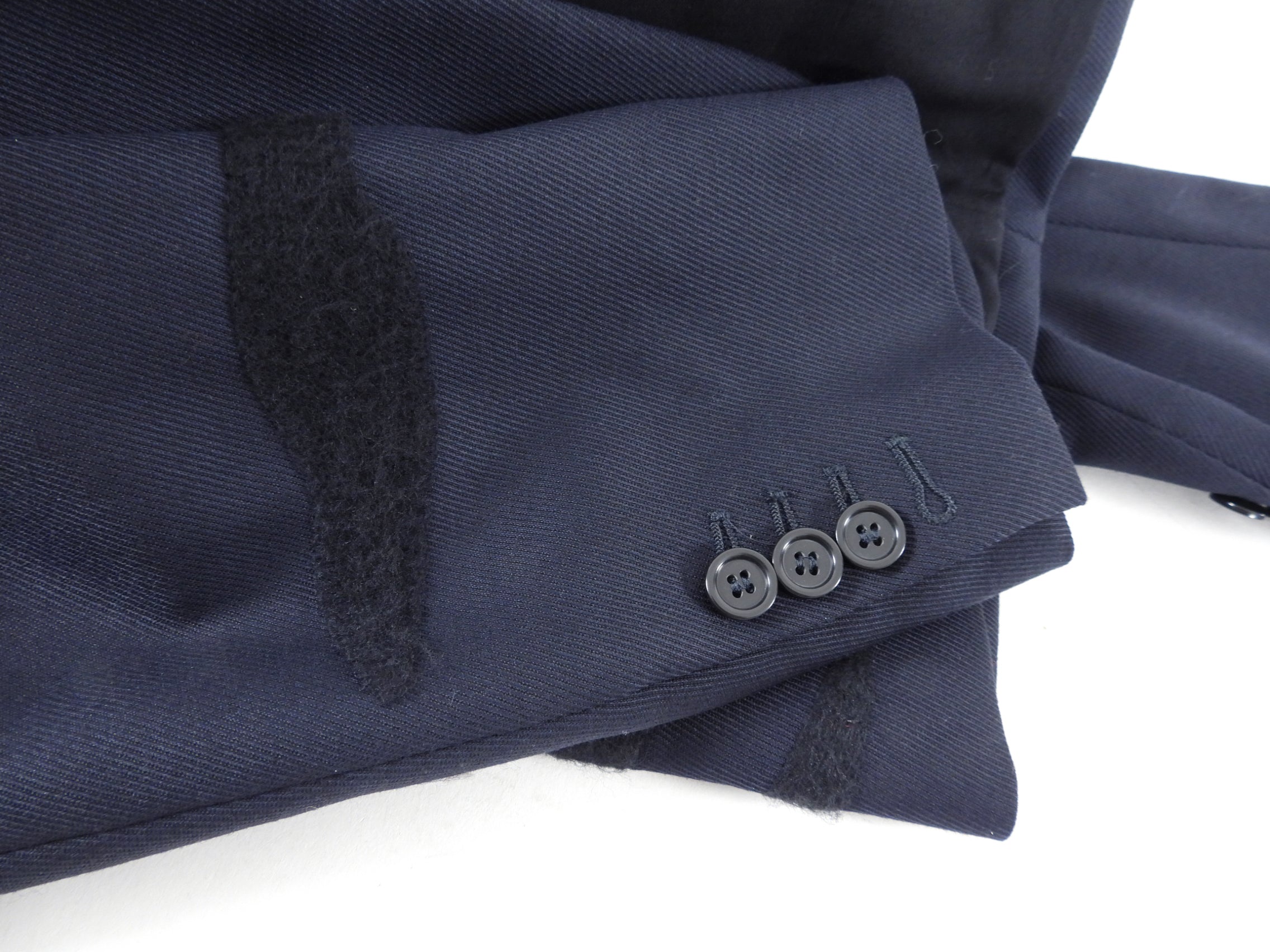 Maison Margiela Midnight Blazer with Black Felt Applique - IT46 / USA 10