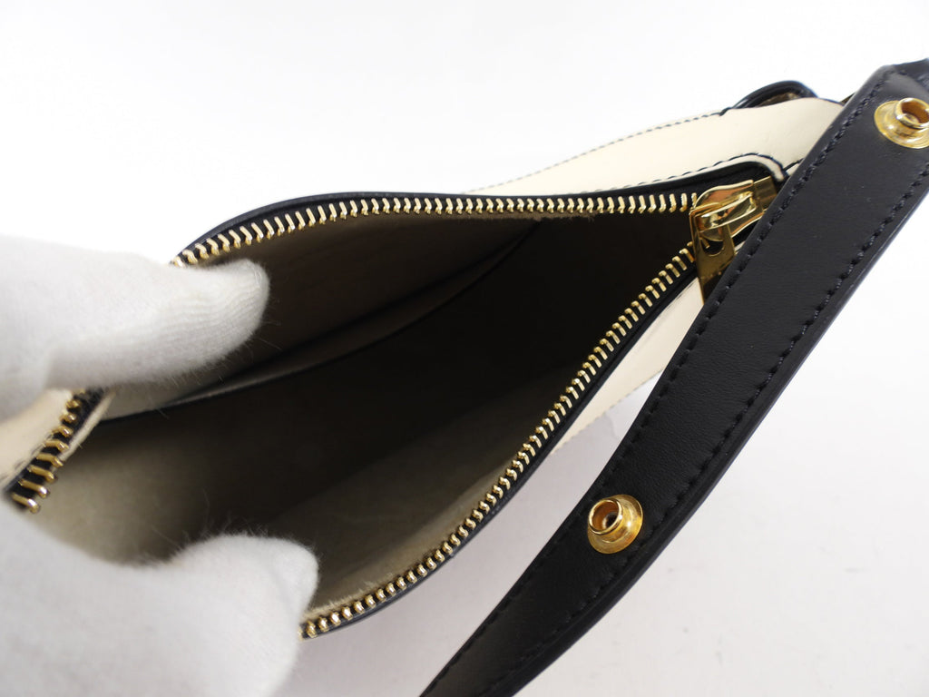 Marni Milano Tricolour Brown Ivory Black Small Hobo Bag
