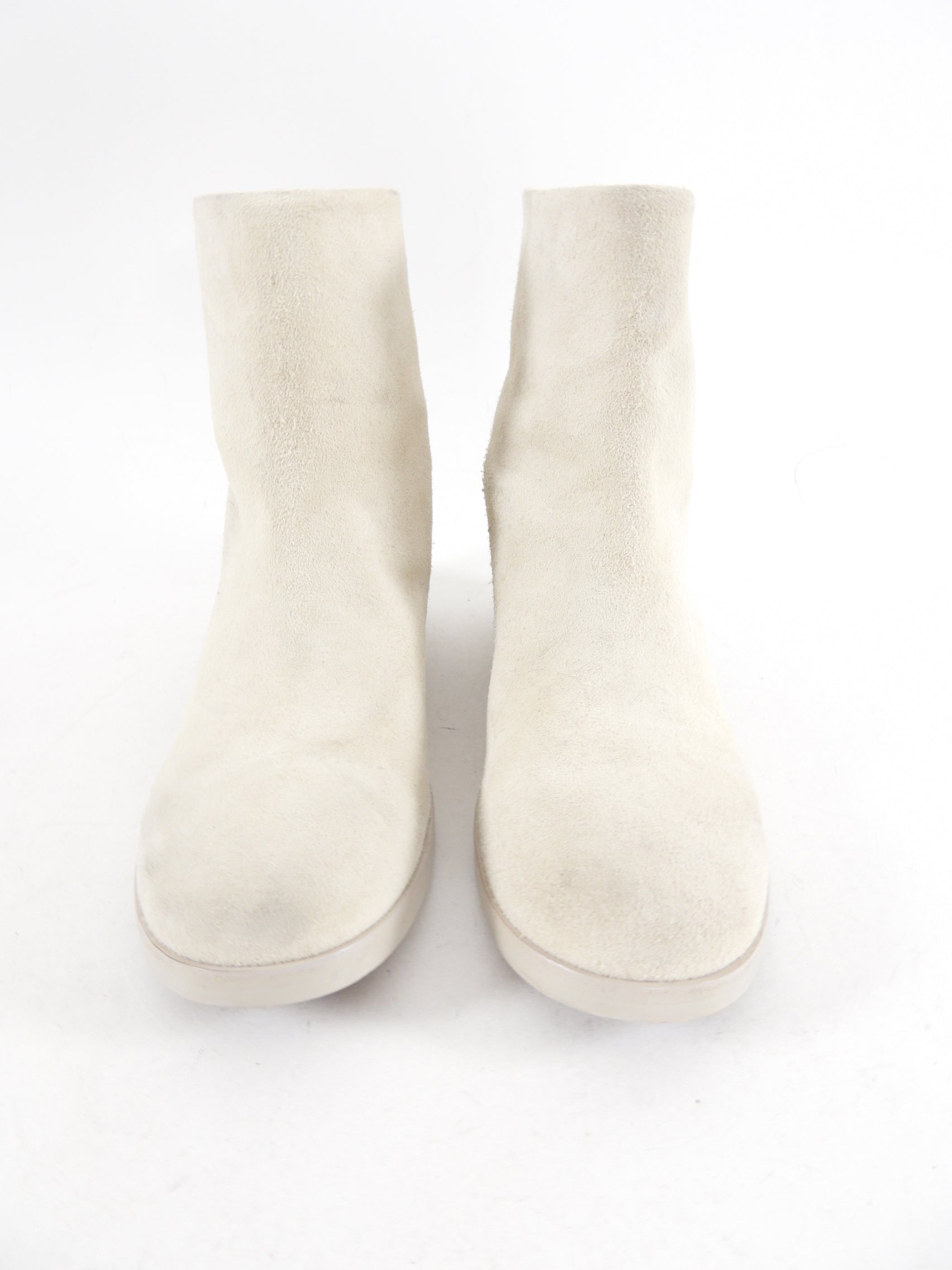 Marsell Ivory Suede Ankle Boot - 37