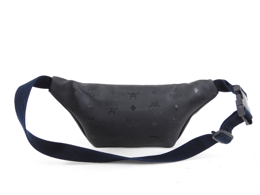 Vintage MCM Black Logo Belt Bag