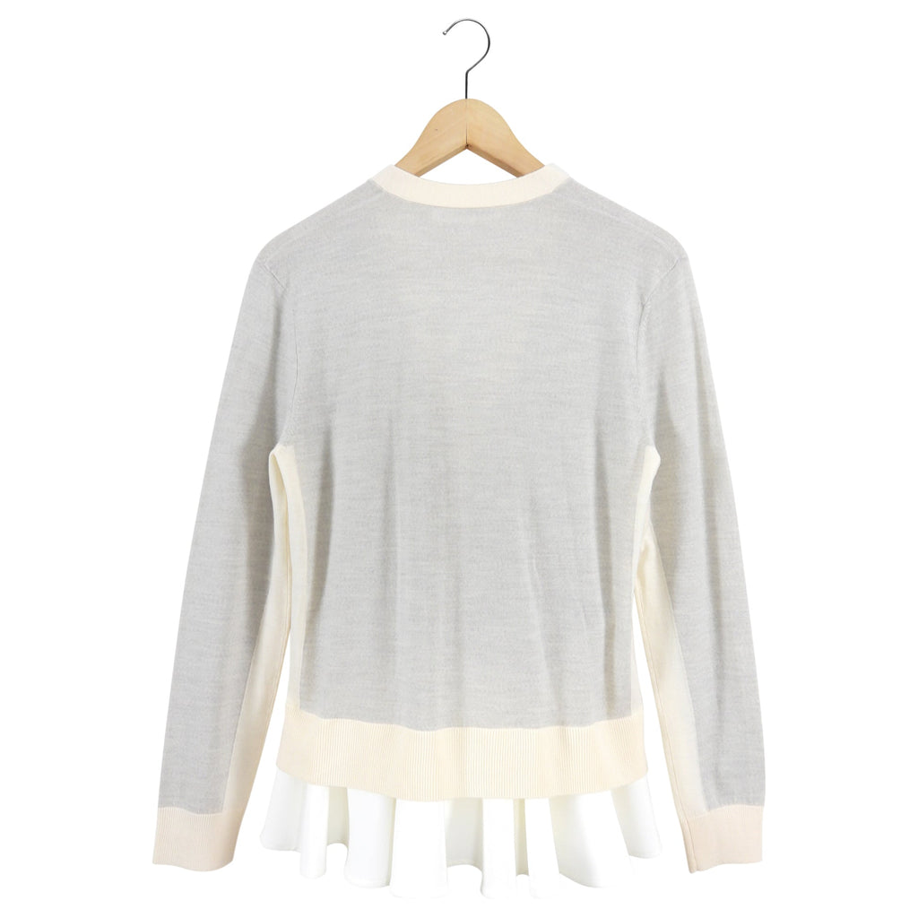 McQ Alexander McQueen Grey / Cream igan Sweater - M