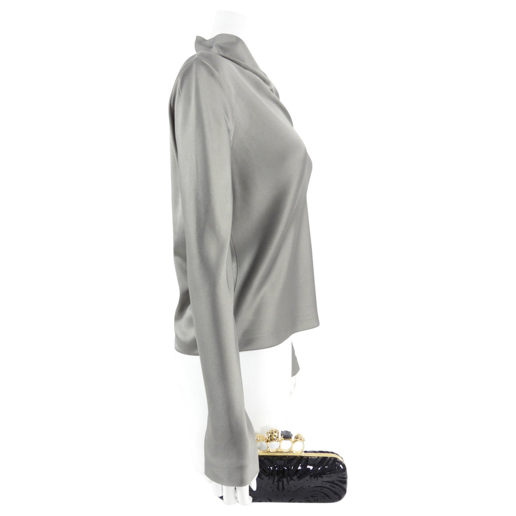 Alexander McQueen Patent and Lace Knuckle Duster Clutch