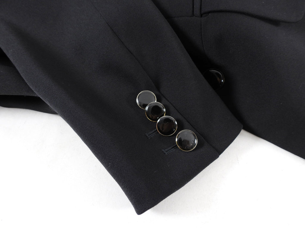 Alexander McQueen Fitted Black Tail Blazer - IT42 / S