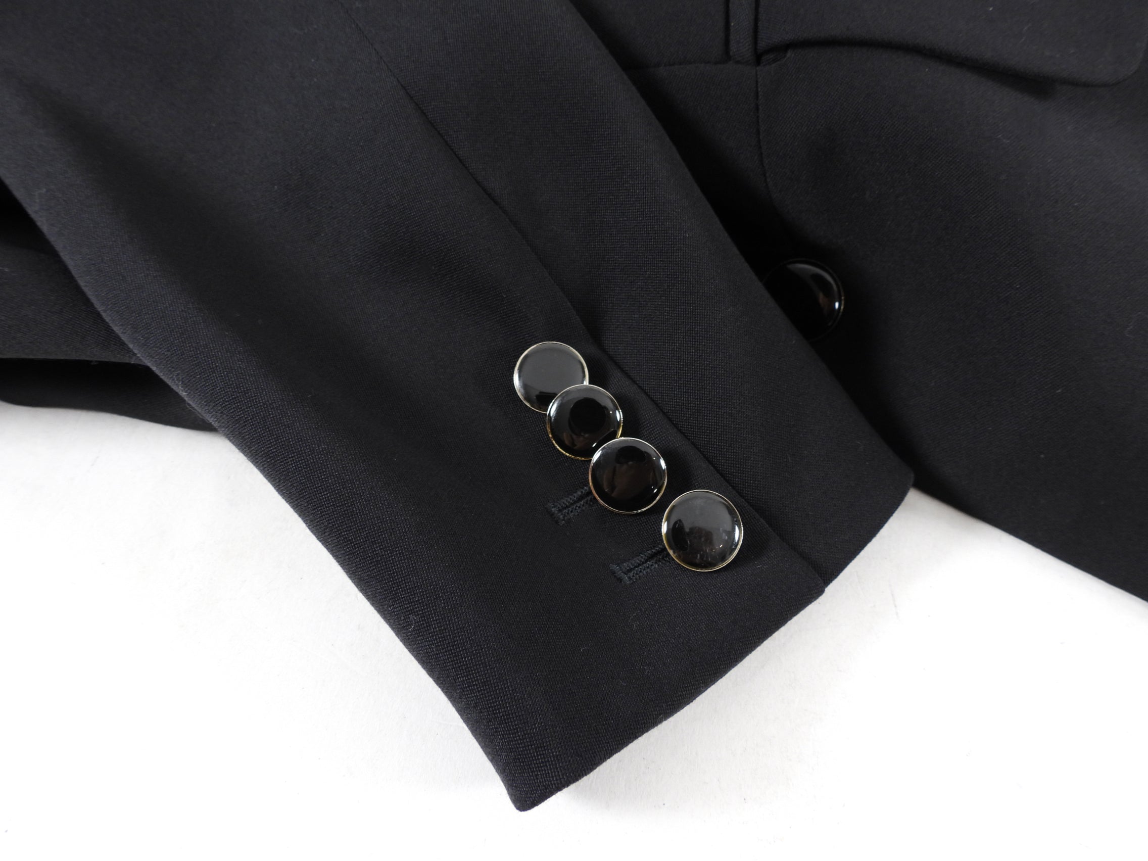 Alexander McQueen Fitted Black Tail Blazer - IT42 / S