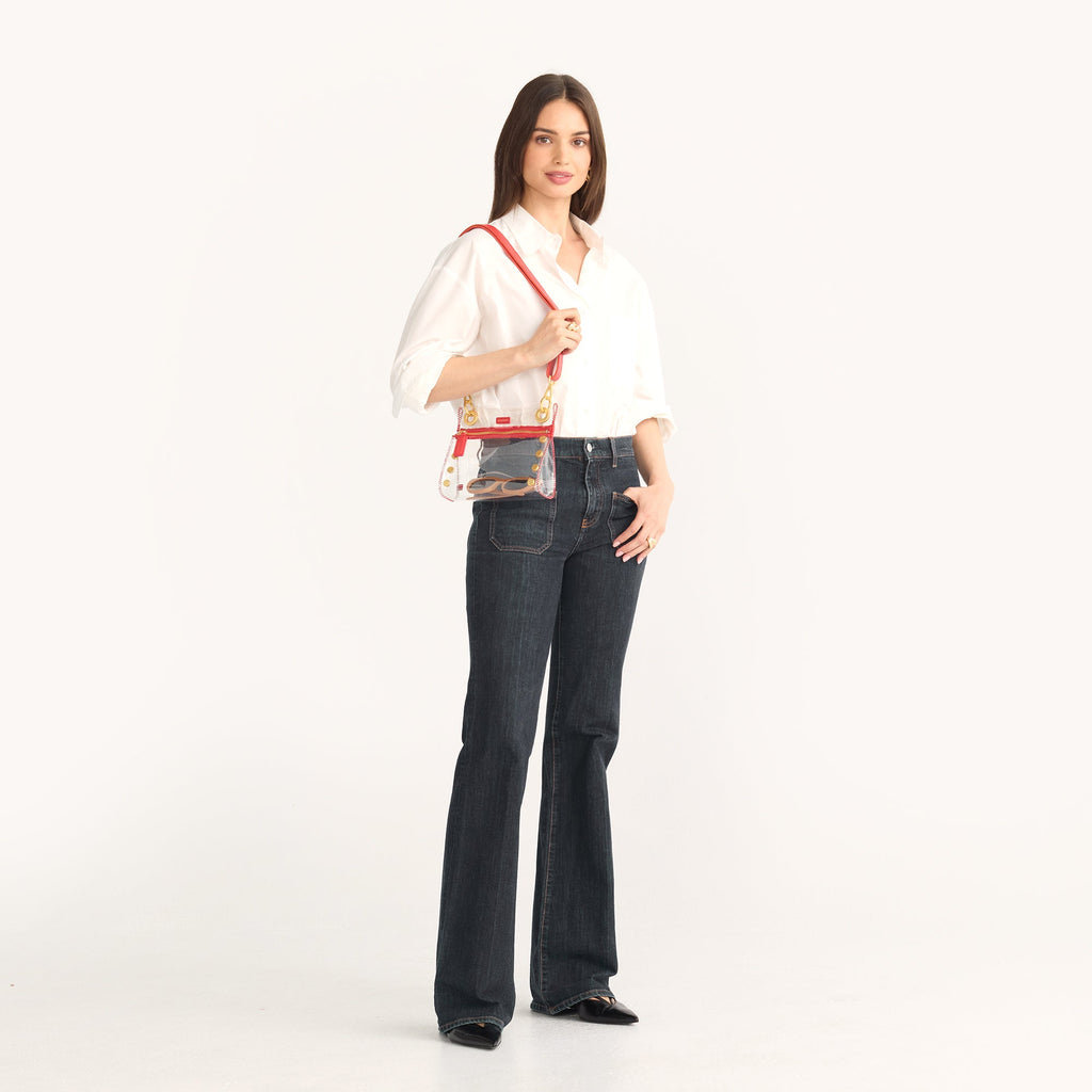 Tony Clear | Poppy Red/Brushed Gold | Sml