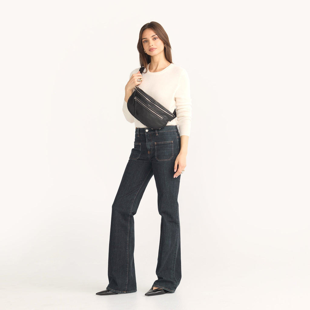 Charles Crossbody | Tempo Black/Silver | Lrg