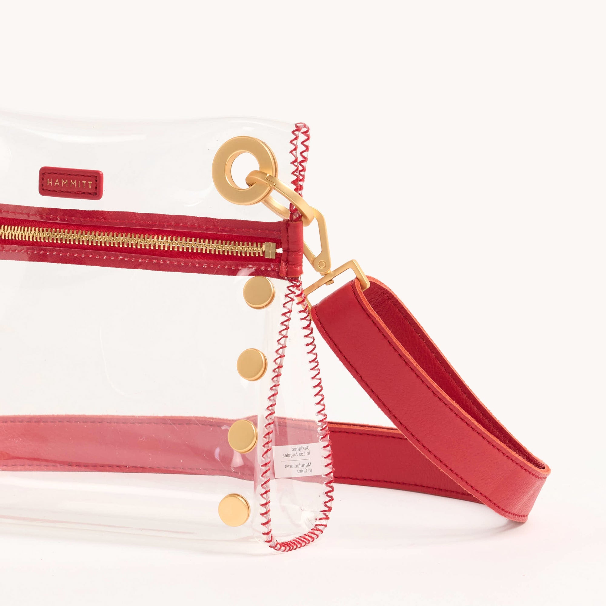 Tony Clear | Poppy Red/Brushed Gold | Sml