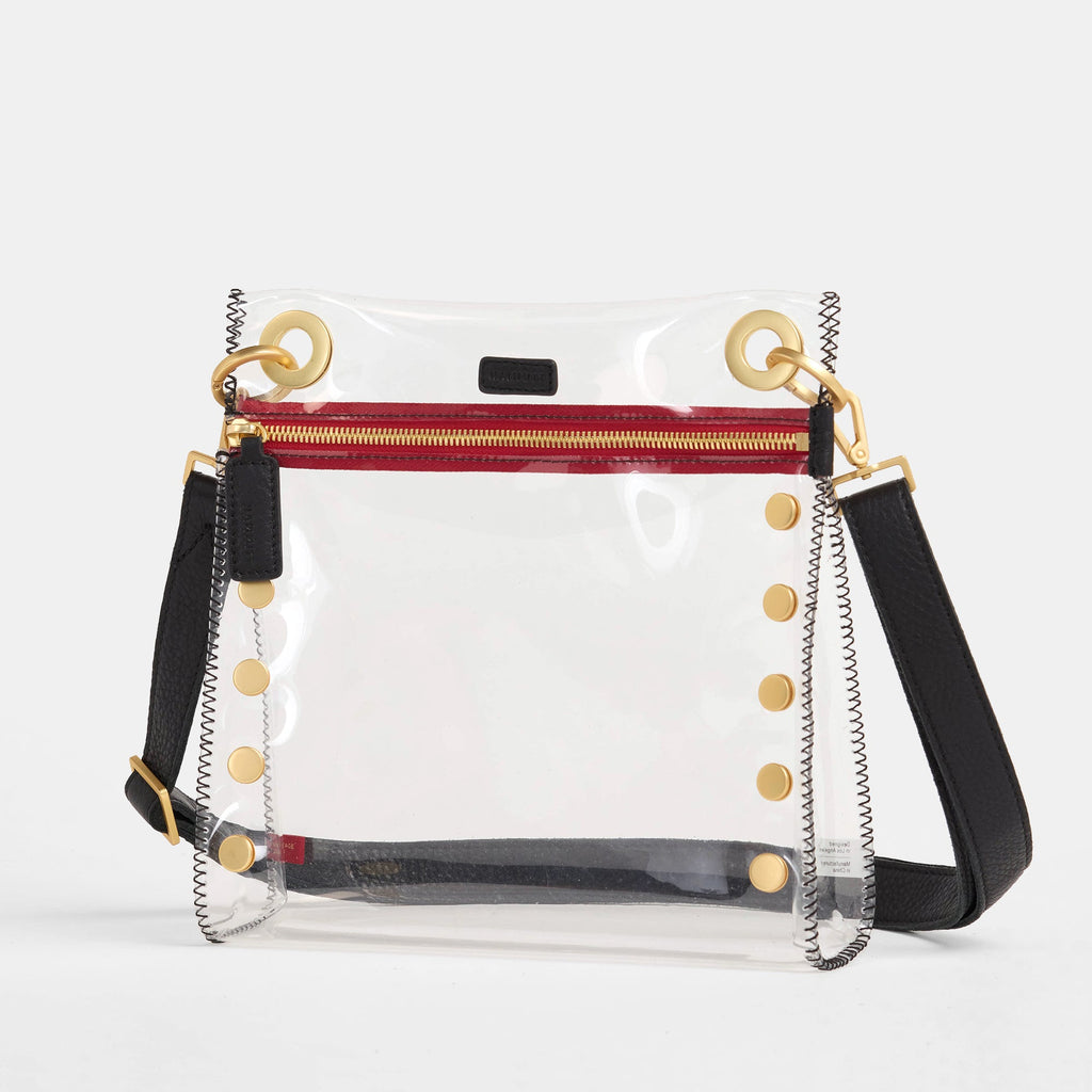 Tony Clear | Black/Brushed Gold Red Zip | Med