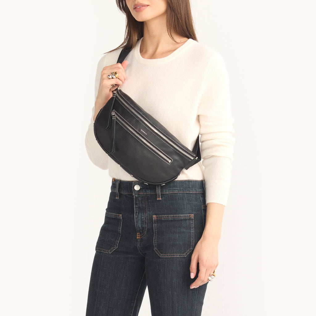 Charles Crossbody | Tempo Black/Silver | Lrg