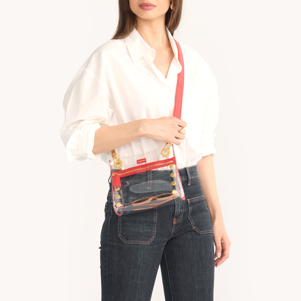 Tony Clear | Poppy Red/Brushed Gold | Sml