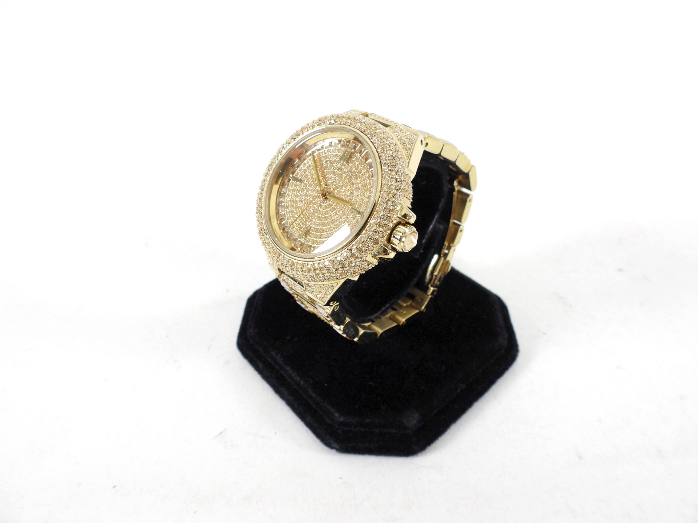 Michael Kors Goldtone Camille Strass 43mm Watch