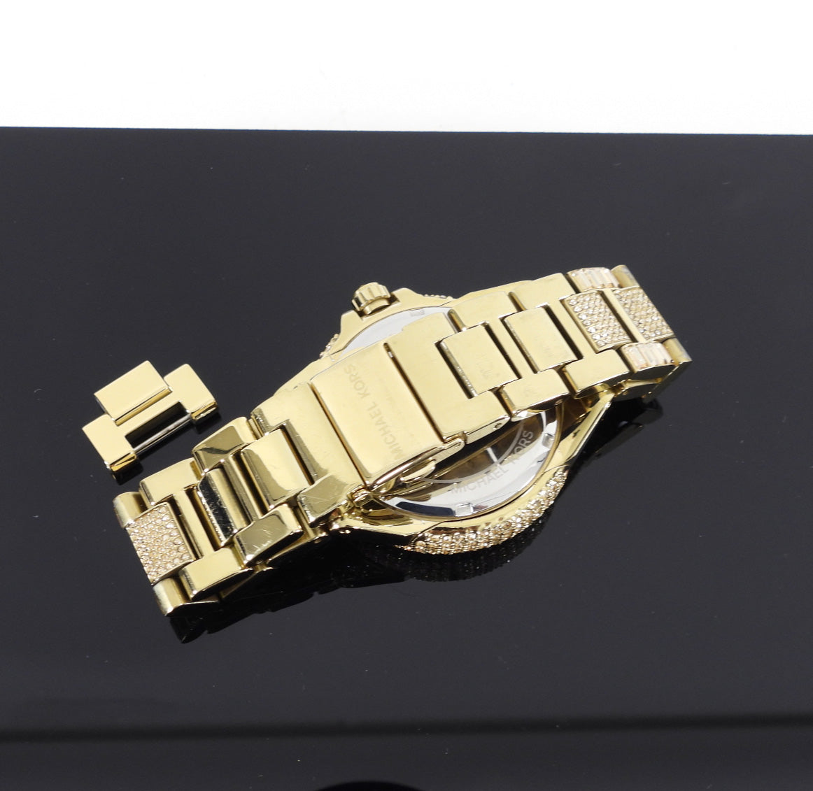 Michael Kors Goldtone Camille Strass 43mm Watch