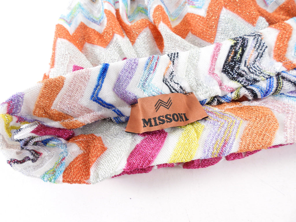 Missoni Zig Zag Multicolour Fine Knit Wide Leg Pants - S (4/6)