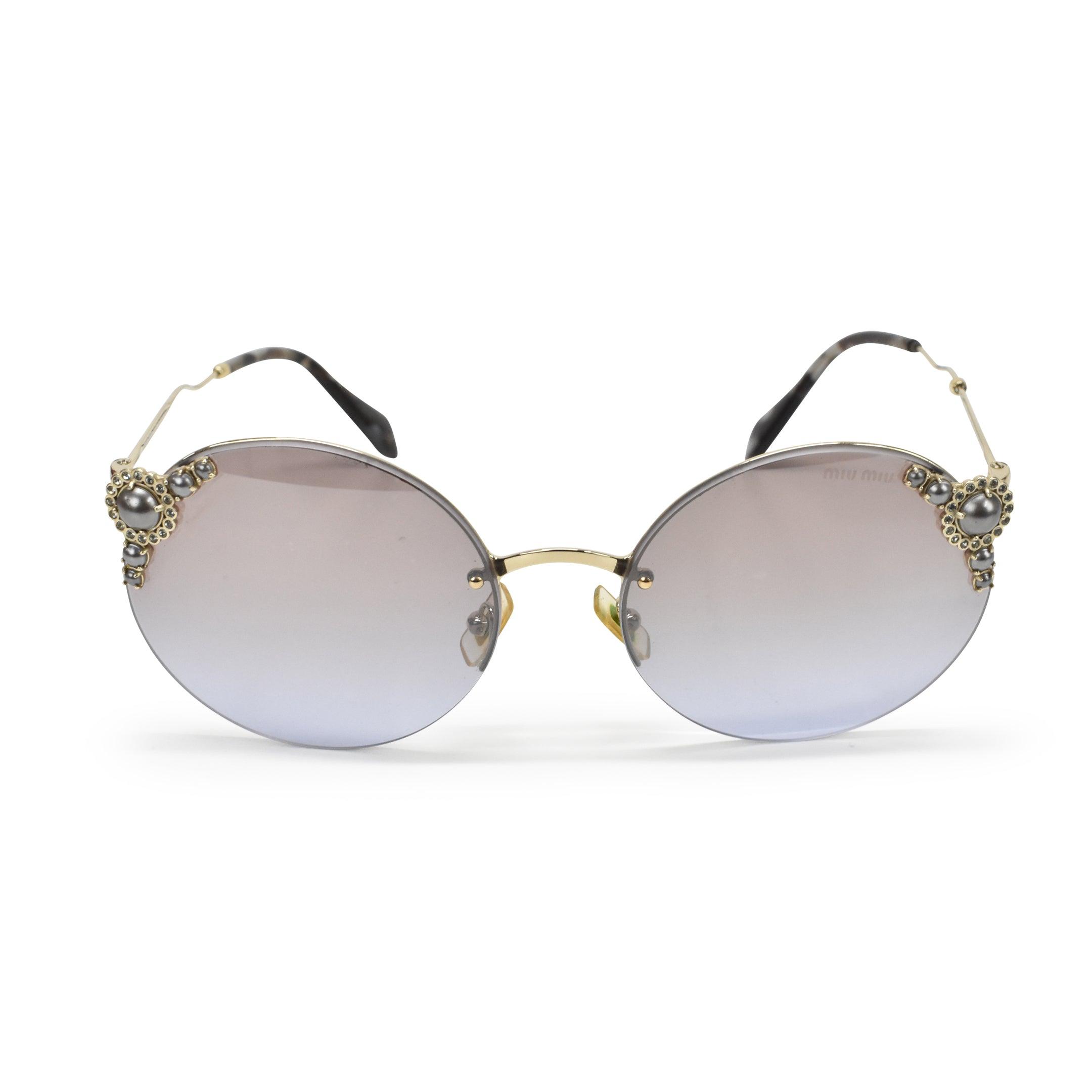 Miu Miu Embellished Sunglasses
