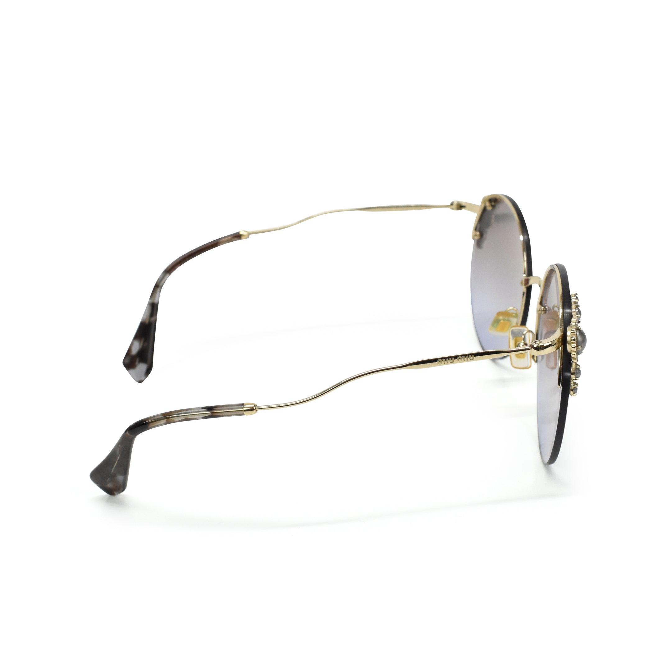 Miu Miu Embellished Sunglasses