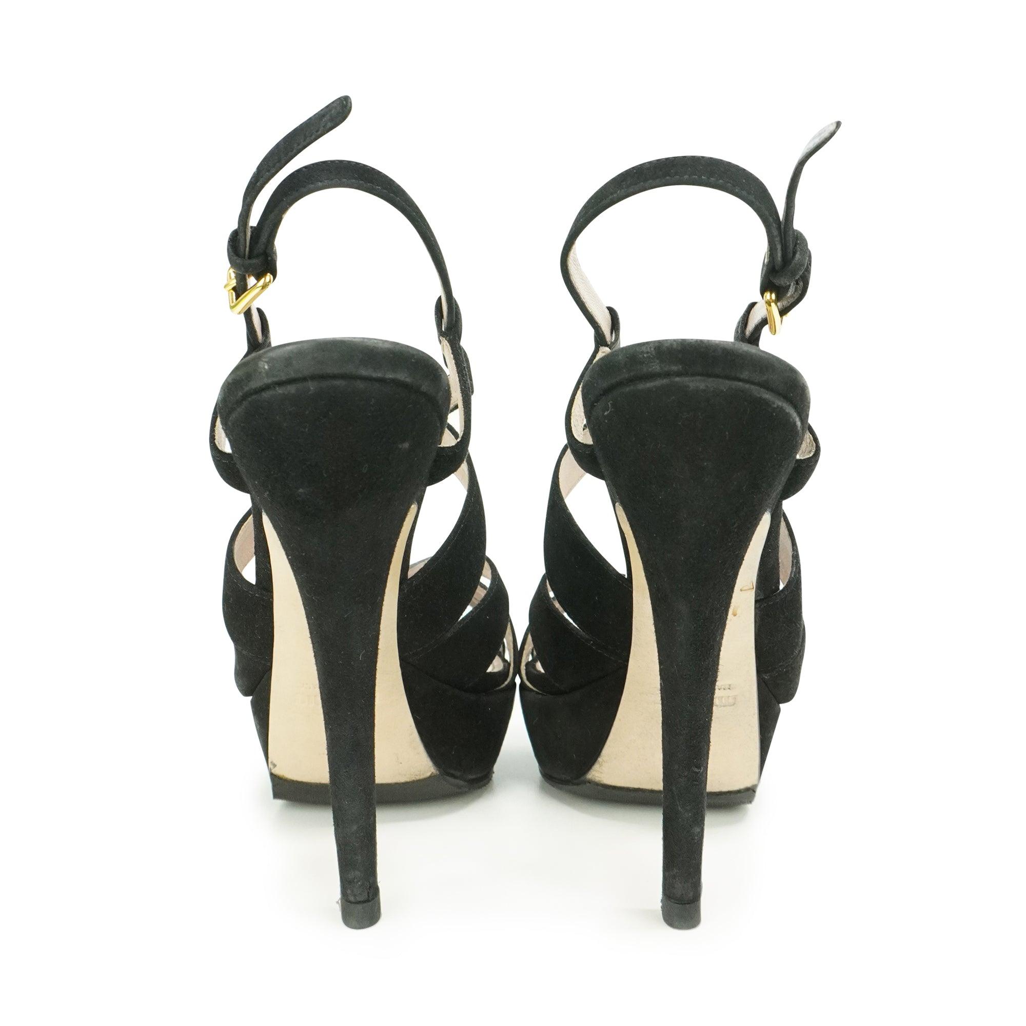 Miu Miu Strappy Heels - Women's 37