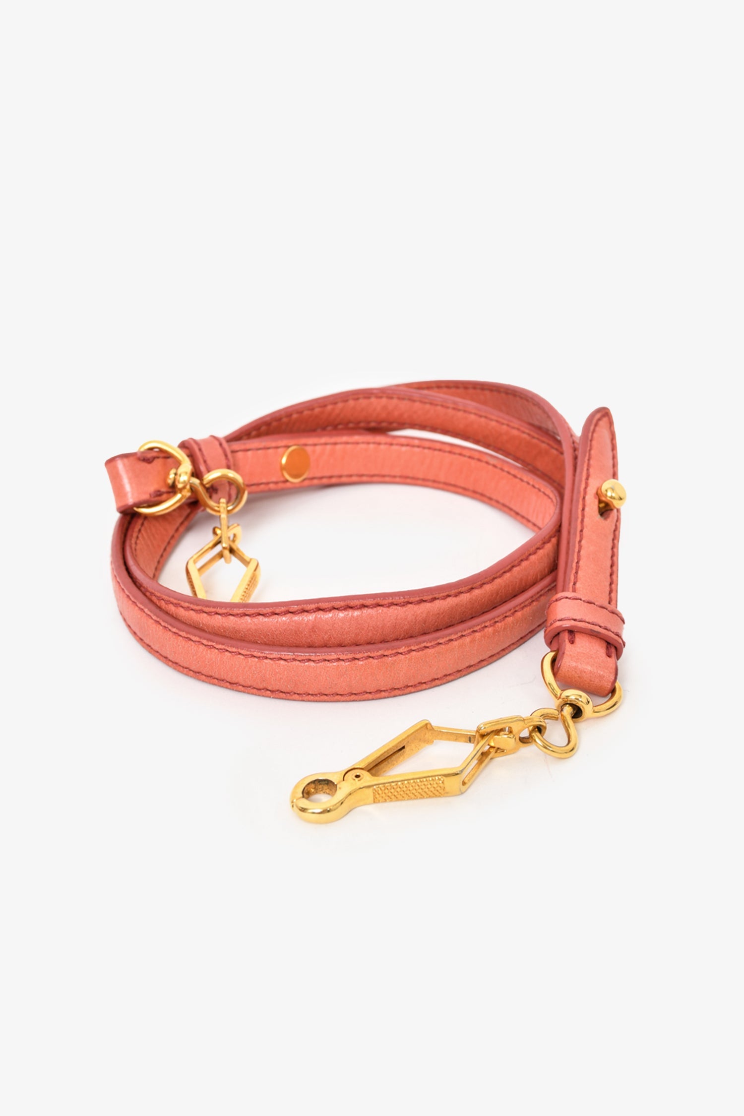 Miu Miu Pink Leather Mini Top Handle with Strap