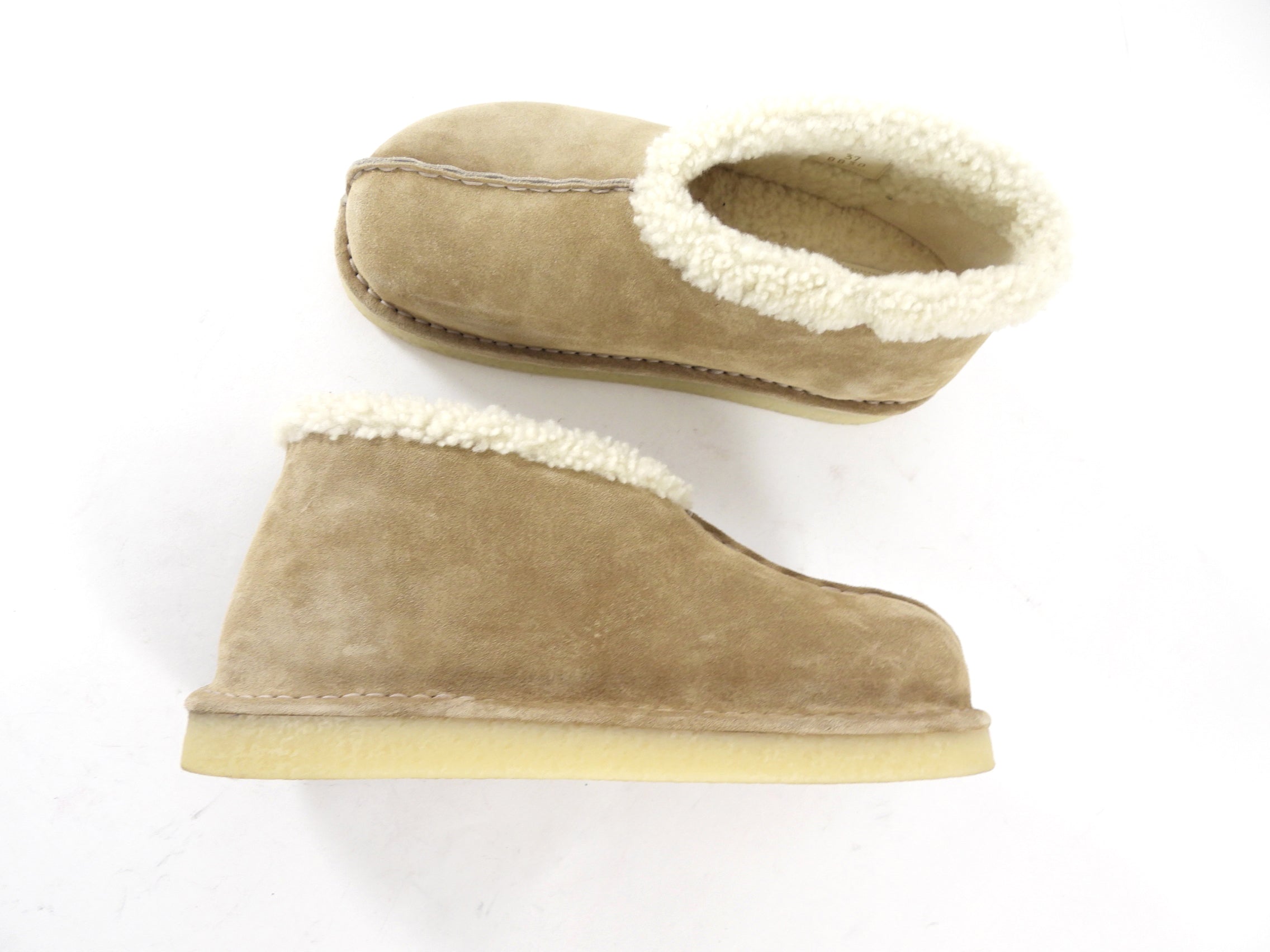 Miu Miu Beige Winter Shearling Boots - 37