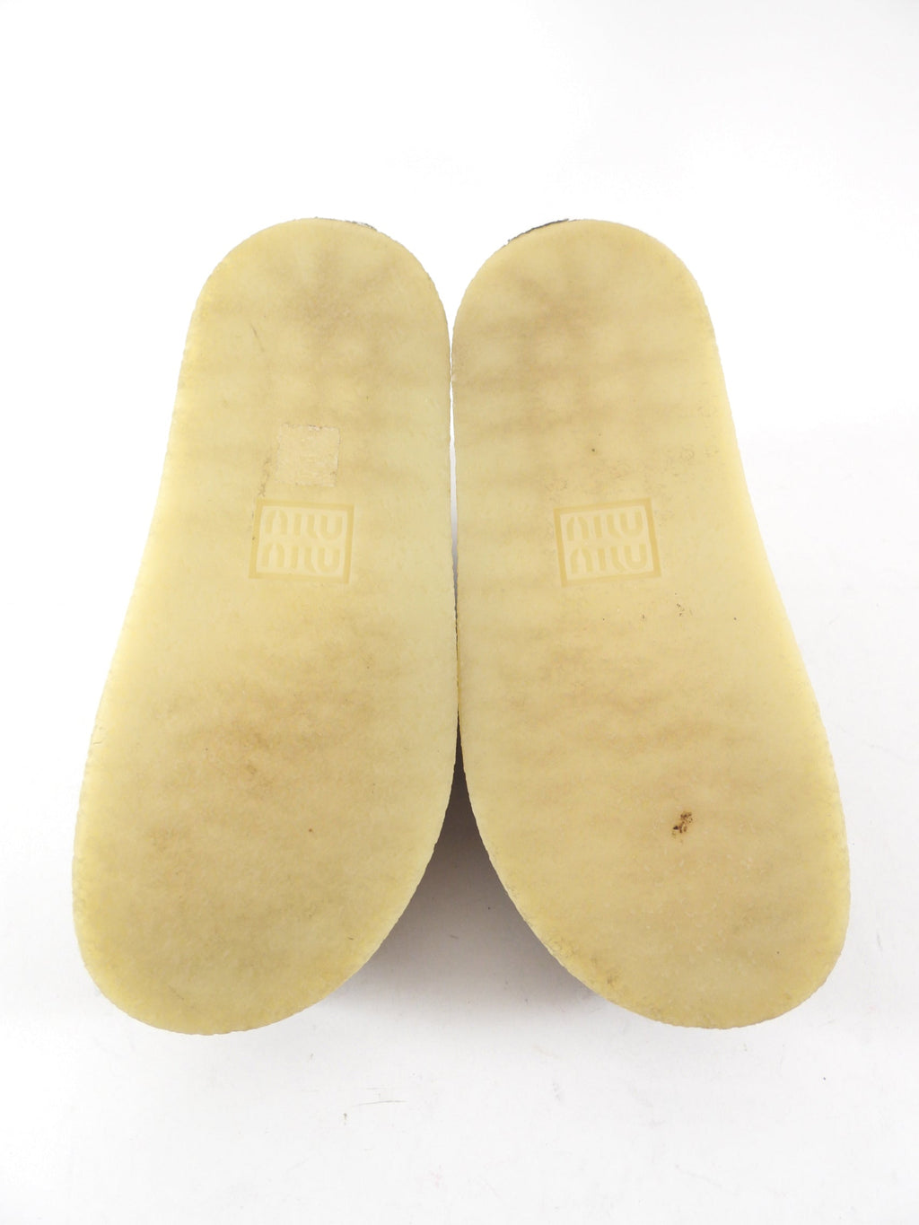 Miu Miu Beige Winter Shearling Boots - 37
