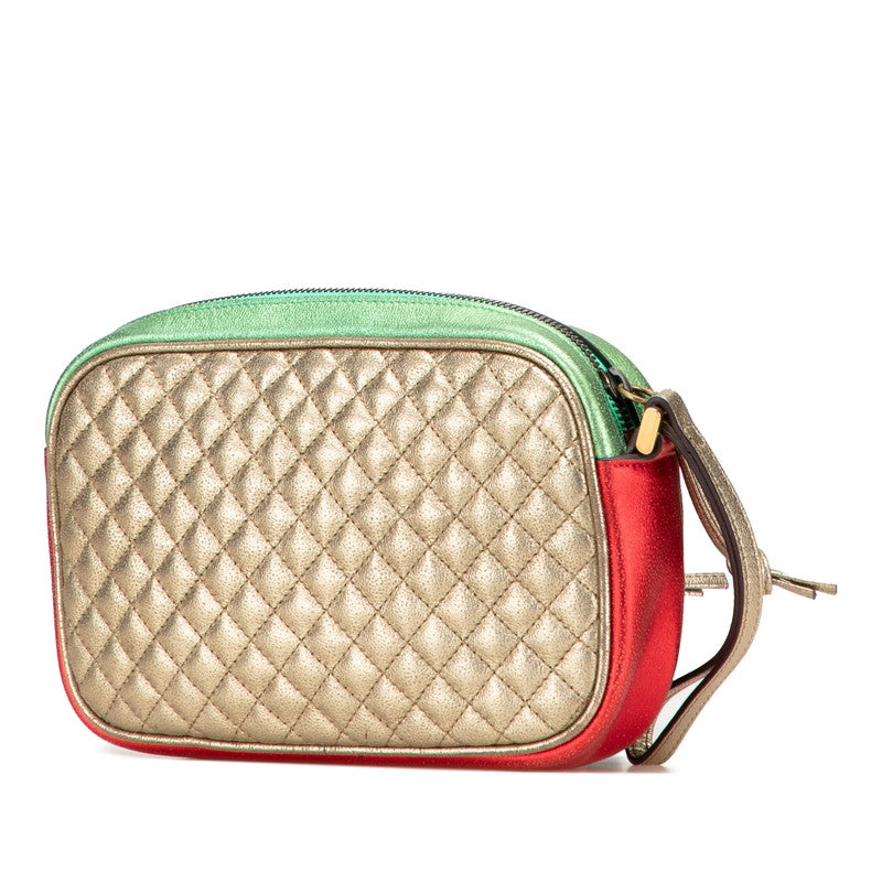 Gucci Laminated Quilting Leather Clutch Bag