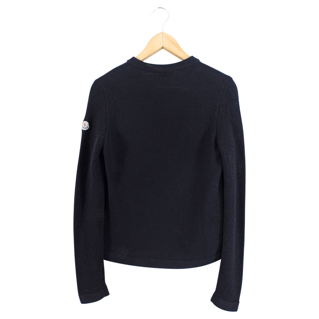 Moncler Down Quilt Padded Combo Knit igan Sweater - S/M - US 4/6