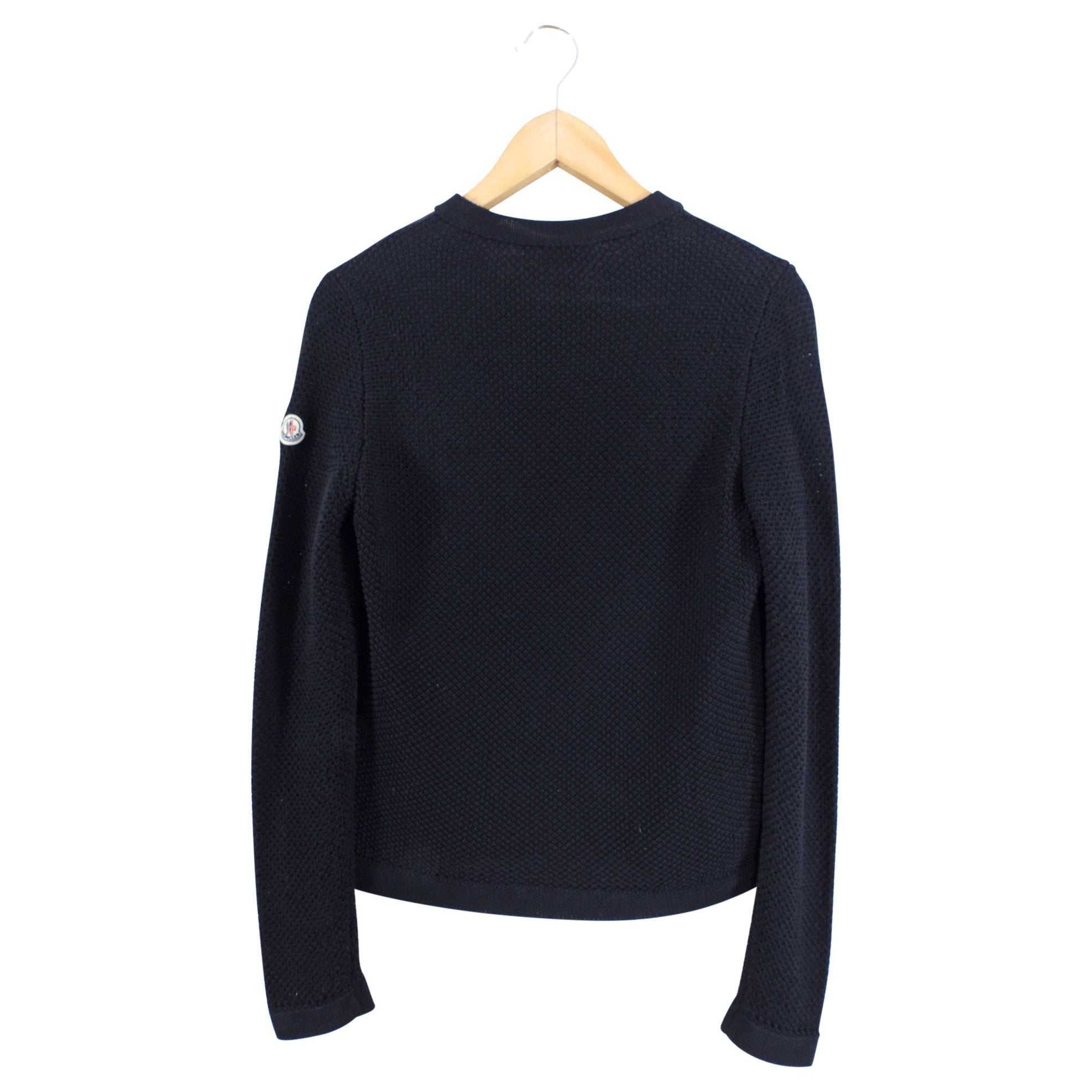 Moncler Down Quilt Padded Combo Knit igan Sweater - S/M - US 4/6