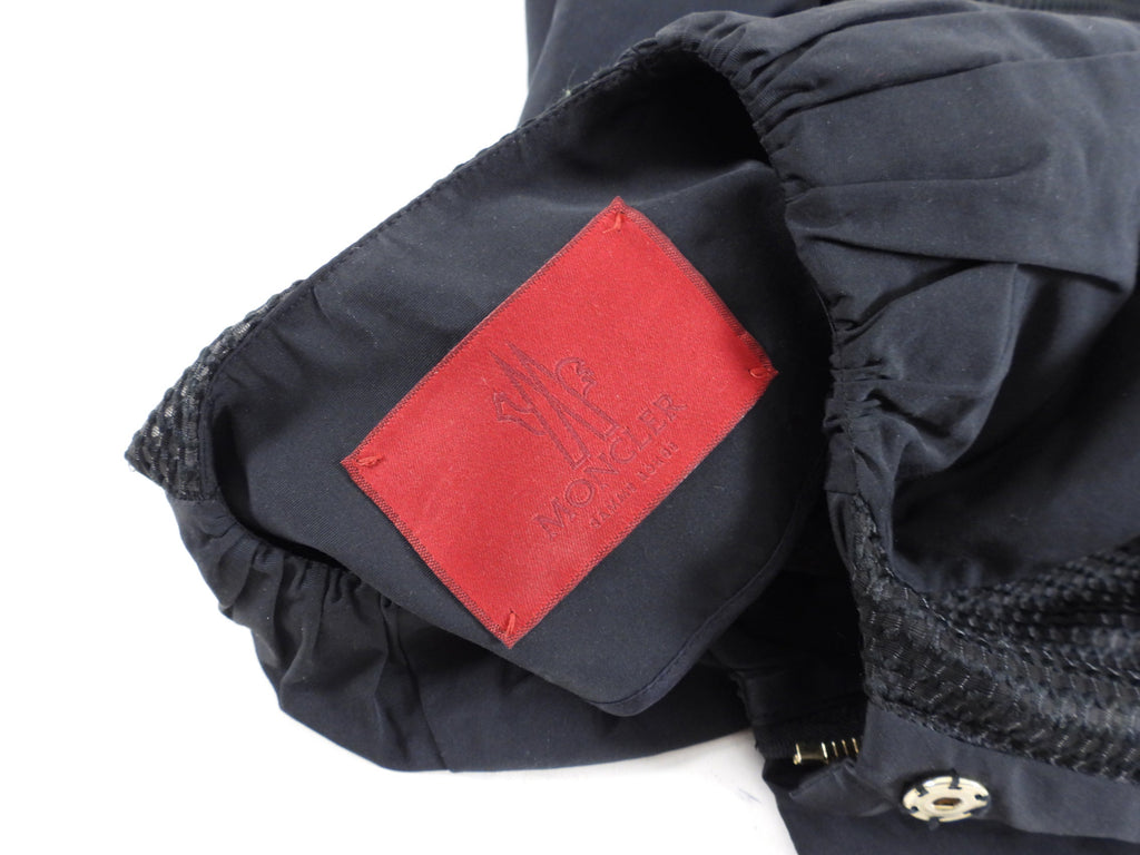 Moncler Gamme Rouge Midnight Navy Clarice Mesh Zip Coat - M (6/8)