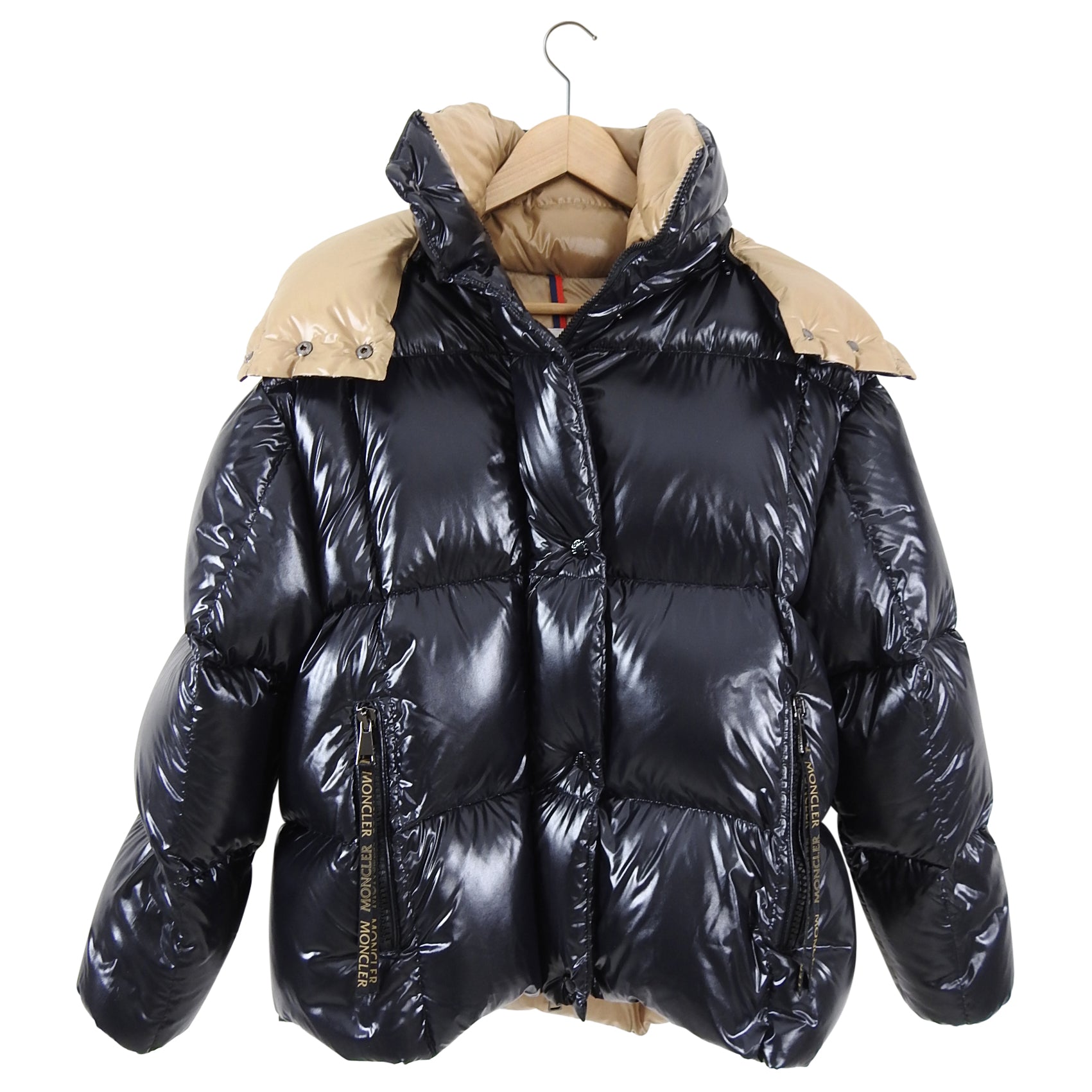 Moncler Parana Black Lacquer Puffer Jacket - S