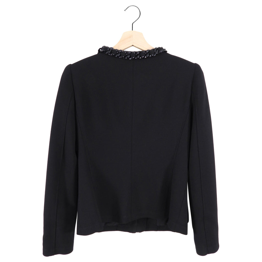 Moschino Cheap & Chic Black Chain Detail Jacket - IT40 / USA 4