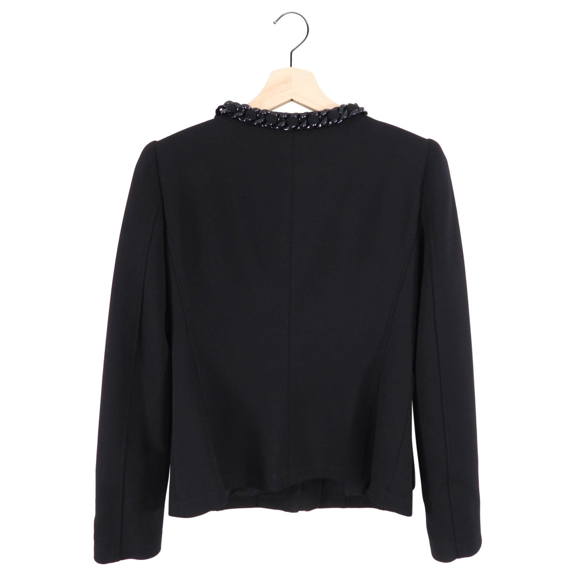 Moschino Cheap & Chic Black Chain Detail Jacket - IT40 / USA 4
