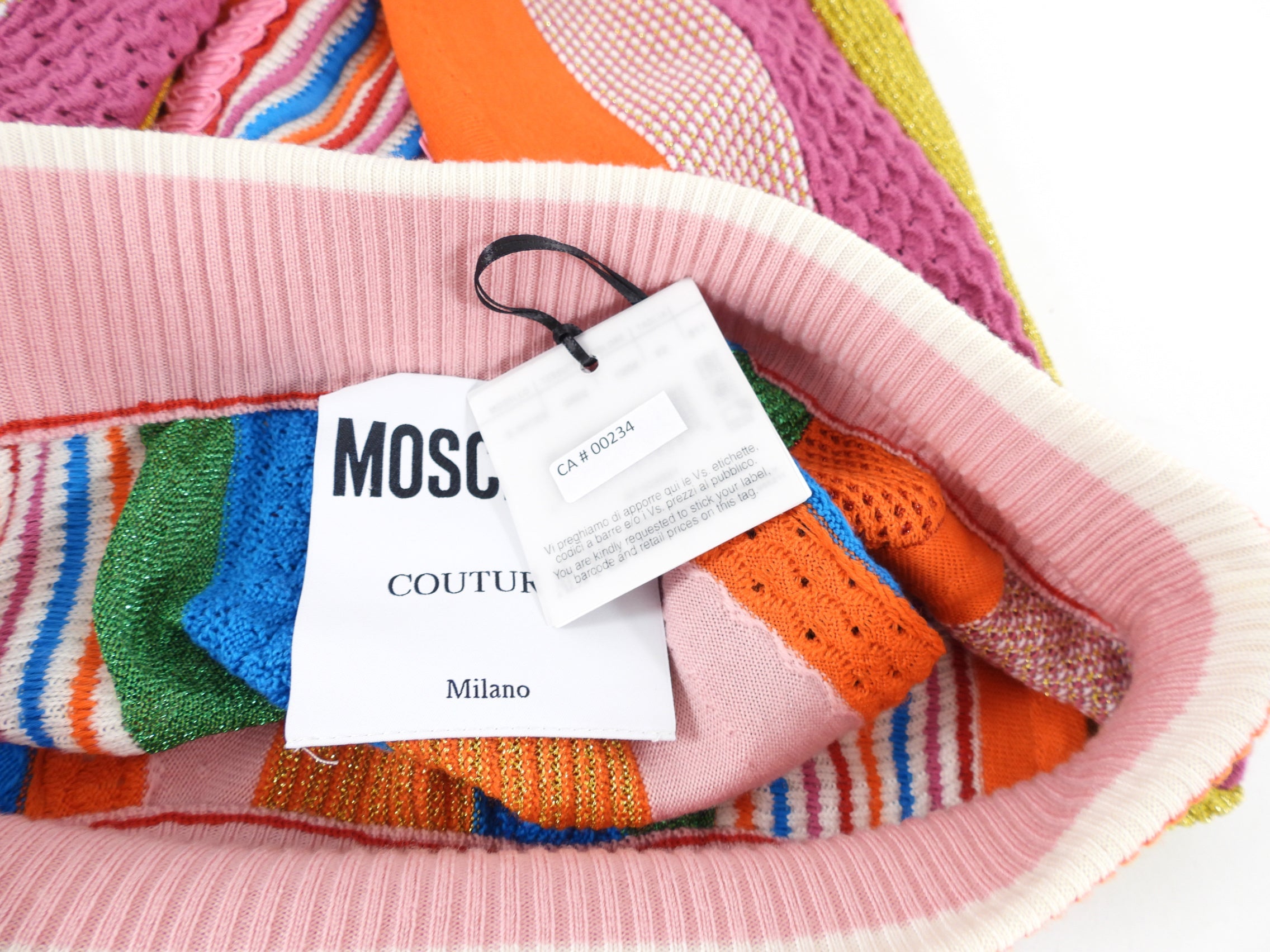 Moschino Couture Multicolor Knit Mini Skirt - IT42 / USA 6 / M