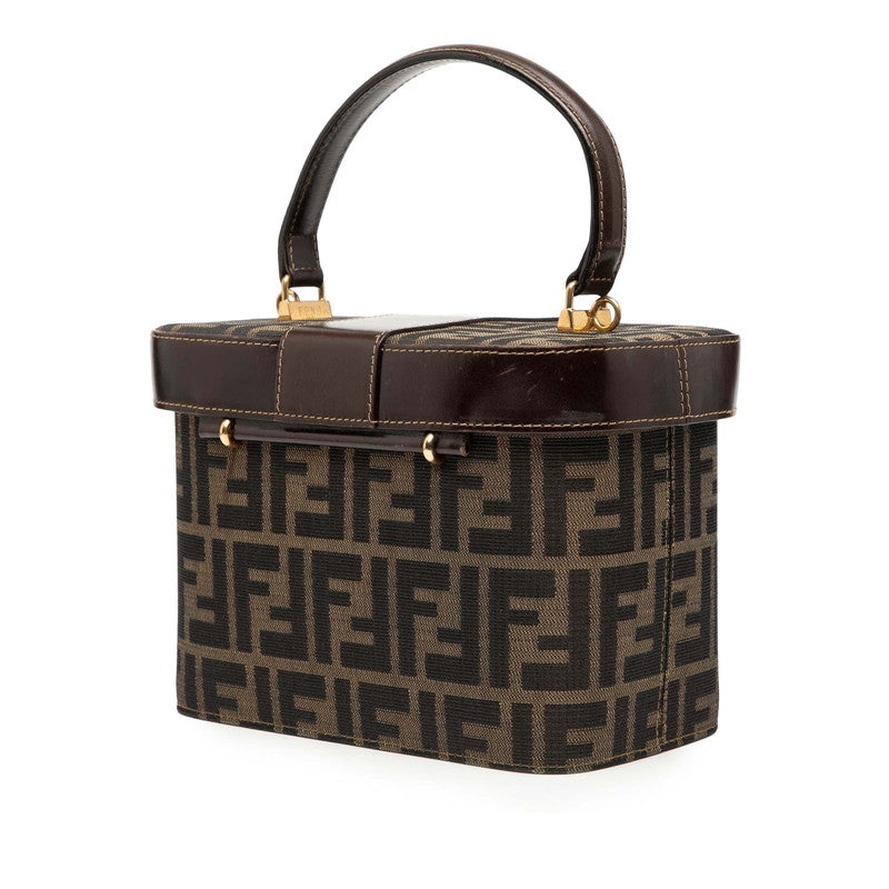 Fendi Zucca Canvas Leather 2way Shoulder Bag