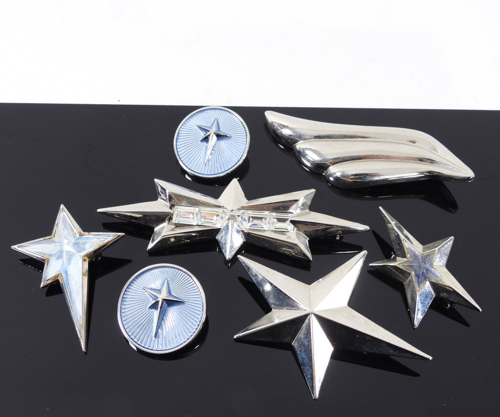 Thierry Mugler Vintage Costume Jewelry Pins Brooches