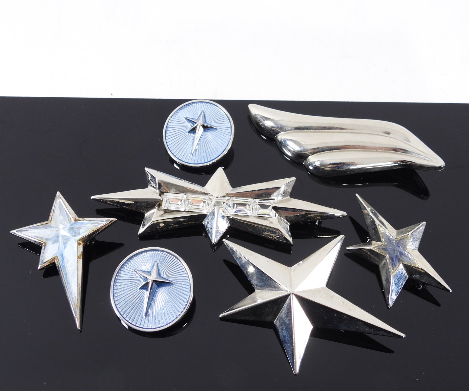 Thierry Mugler Vintage Costume Jewelry Pins Brooches