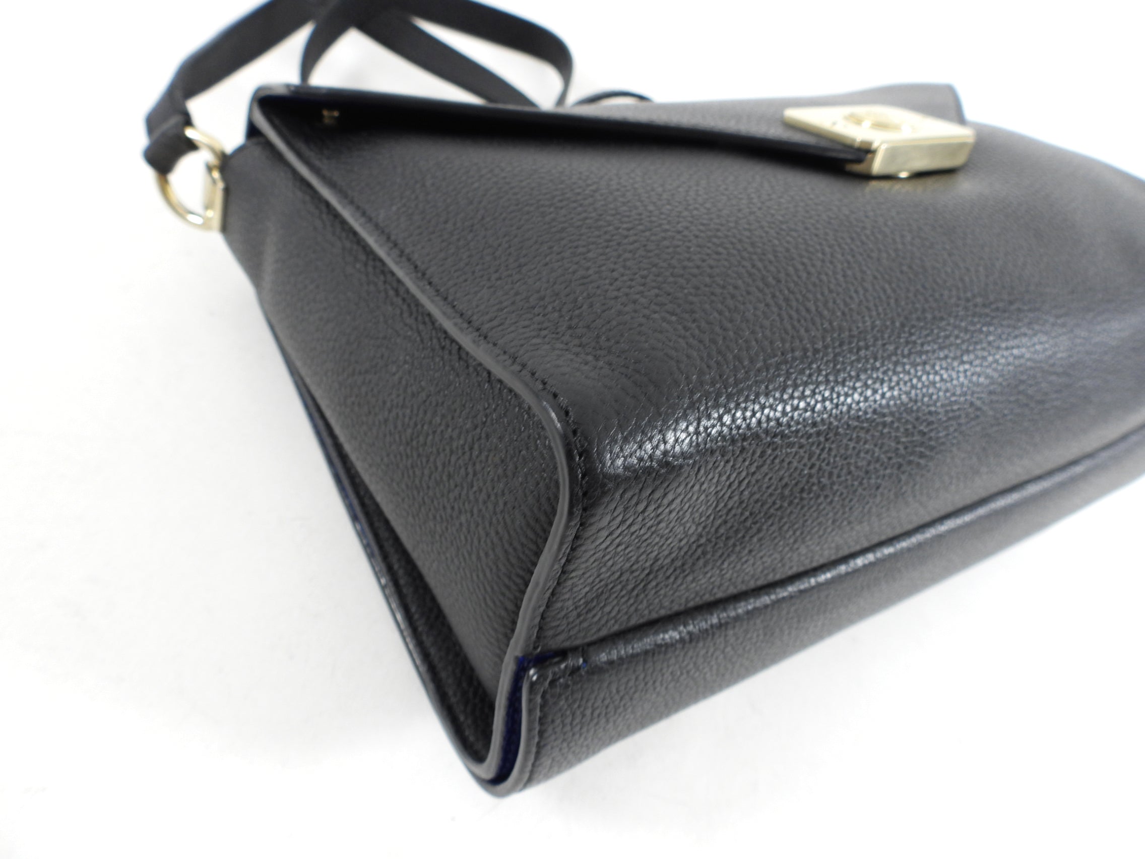 Mulberry Delphie Reversible Black and Cobalt Blue Crossbody Bag