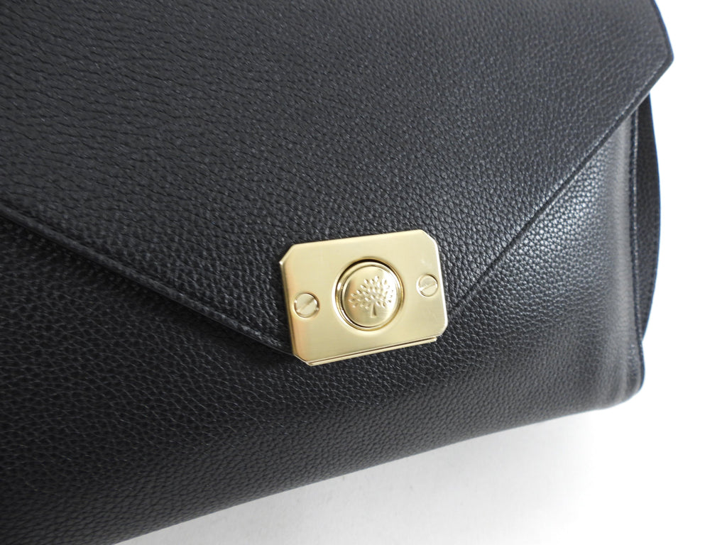 Mulberry Delphie Reversible Black and Cobalt Blue Crossbody Bag