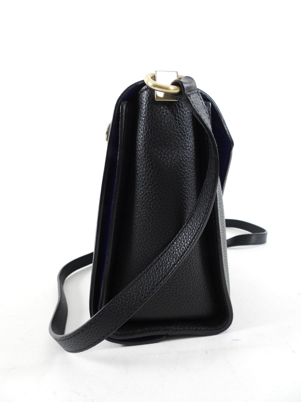 Mulberry Delphie Reversible Black and Cobalt Blue Crossbody Bag