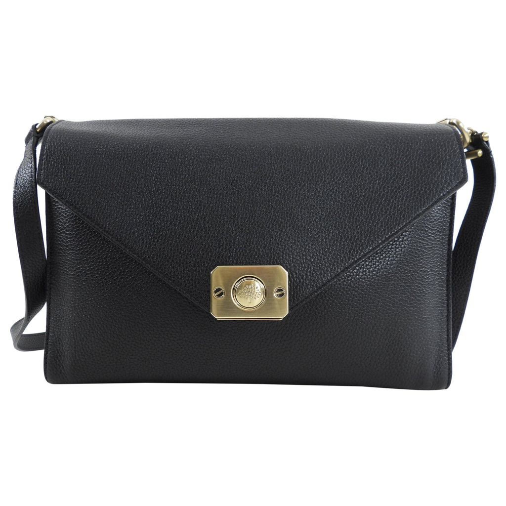 Mulberry Delphie Reversible Black and Cobalt Blue Crossbody Bag