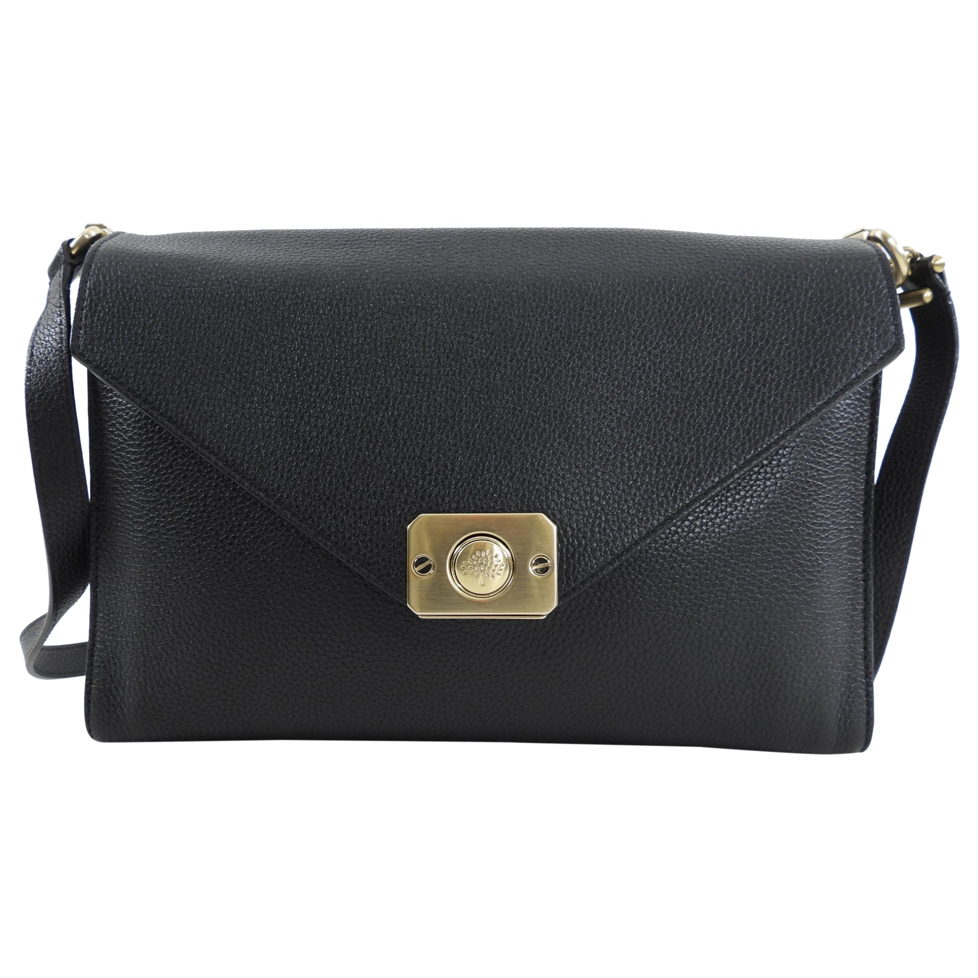 Mulberry Delphie Reversible Black and Cobalt Blue Crossbody Bag