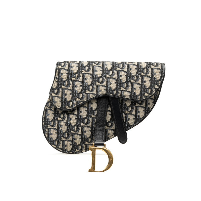 Dior Saddle Oblique Canvas Leather Waist Bag