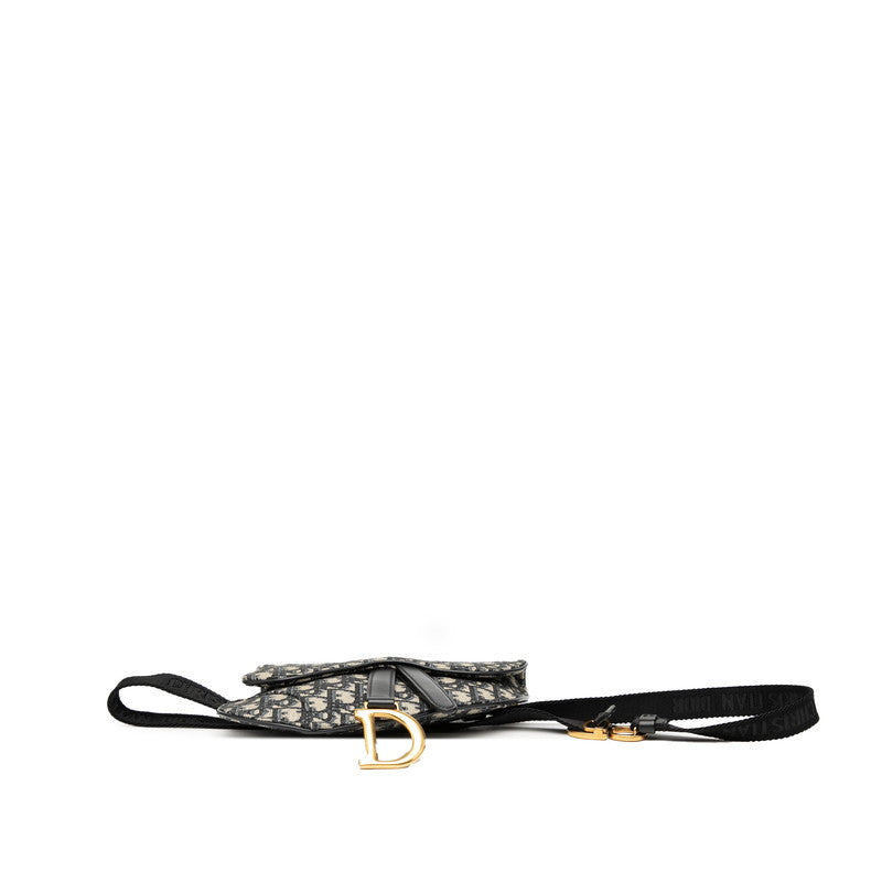 Dior Saddle Oblique Canvas Leather Waist Bag