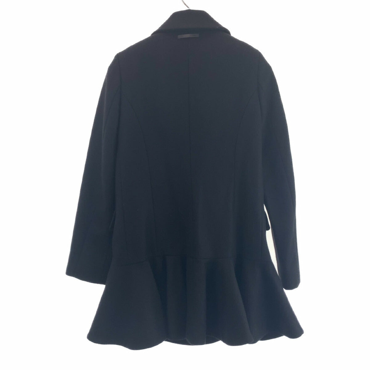 Fendi Wool/Rayon Frill Coat Semi-Long Coat