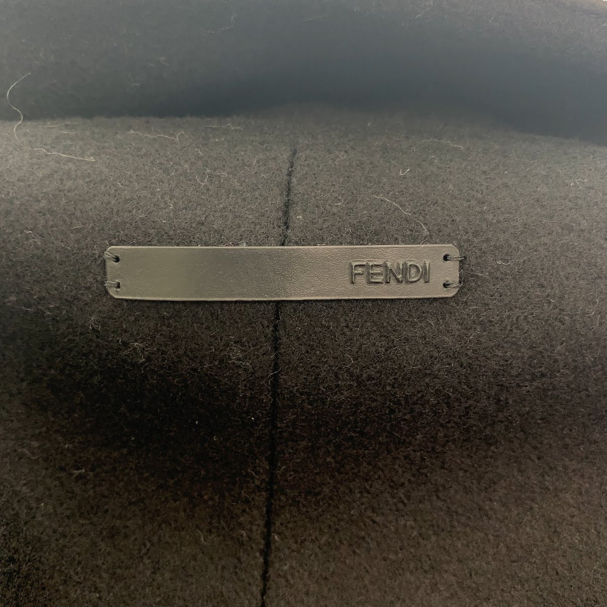 Fendi Wool/Rayon Frill Coat Semi-Long Coat