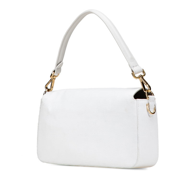 Fendi Baguette Linen Leather 2way Bag