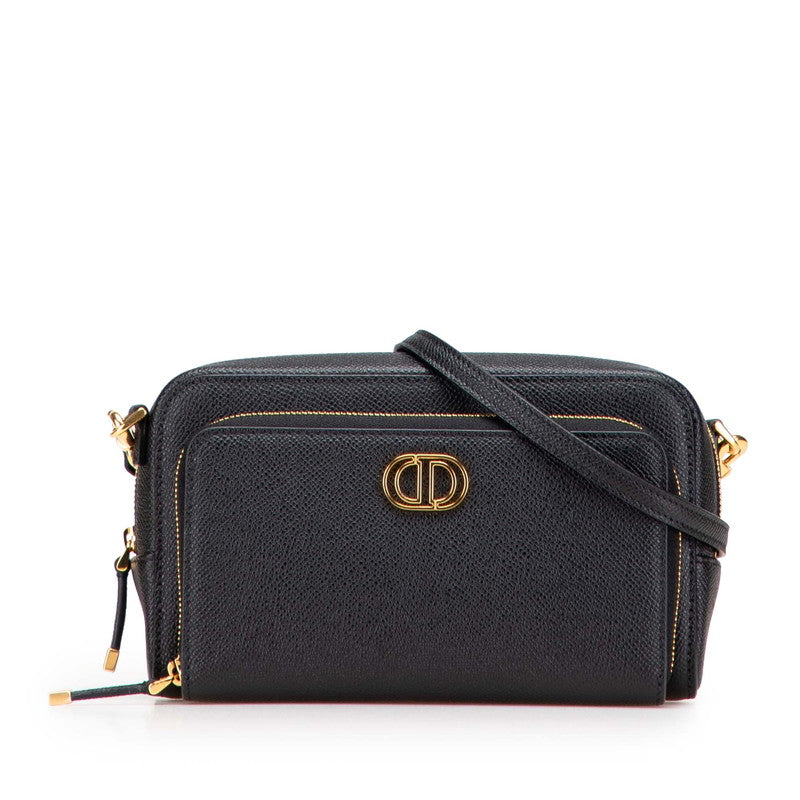 Dior Caro Double Pouch Calfskin 2way Shoulder Bag