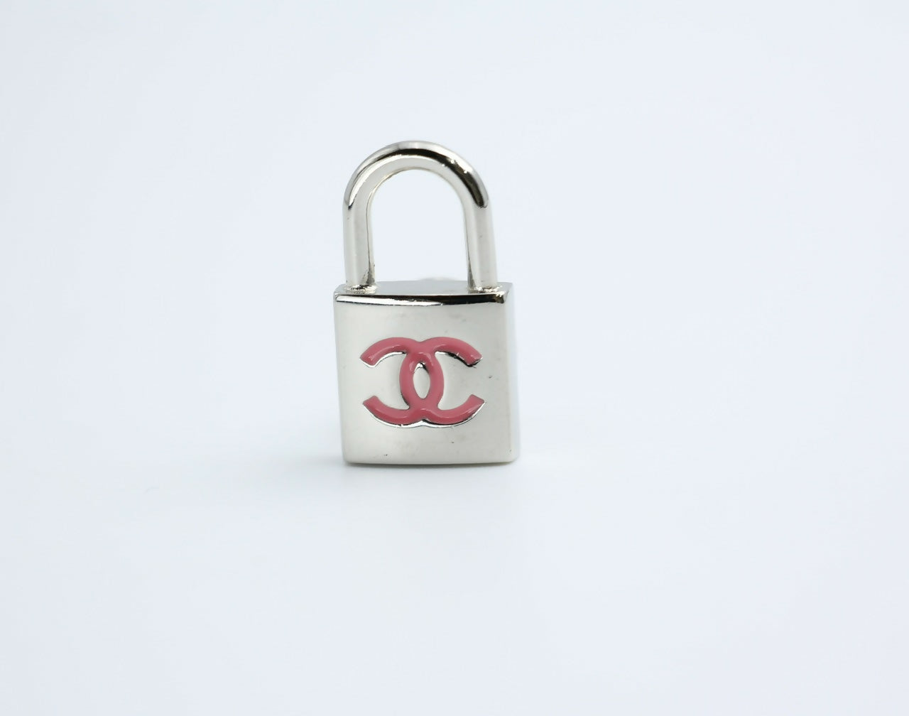 Chanel Vintage 07P Metal Silver and Lock Brooch